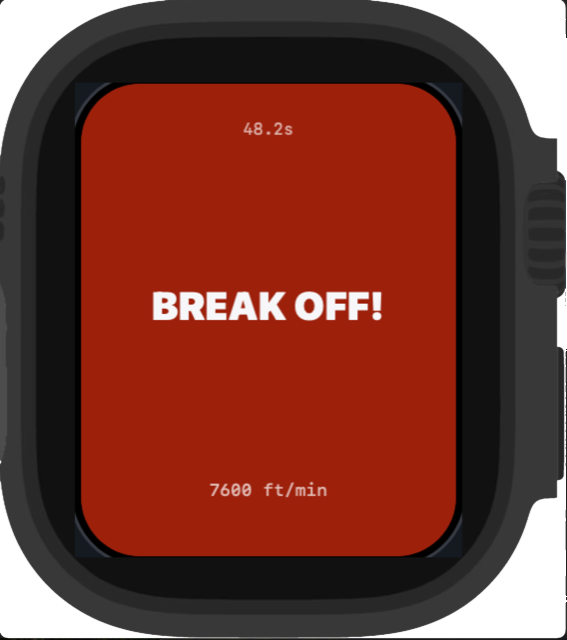 BreakOff break-off reminder screen